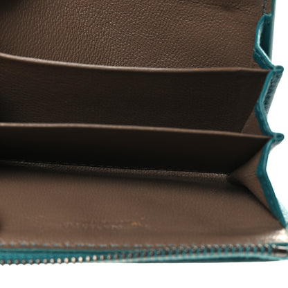 Bottega Veneta Nappa Intrecciato Zip Around Coin Purse Lagoon 5 of 7
