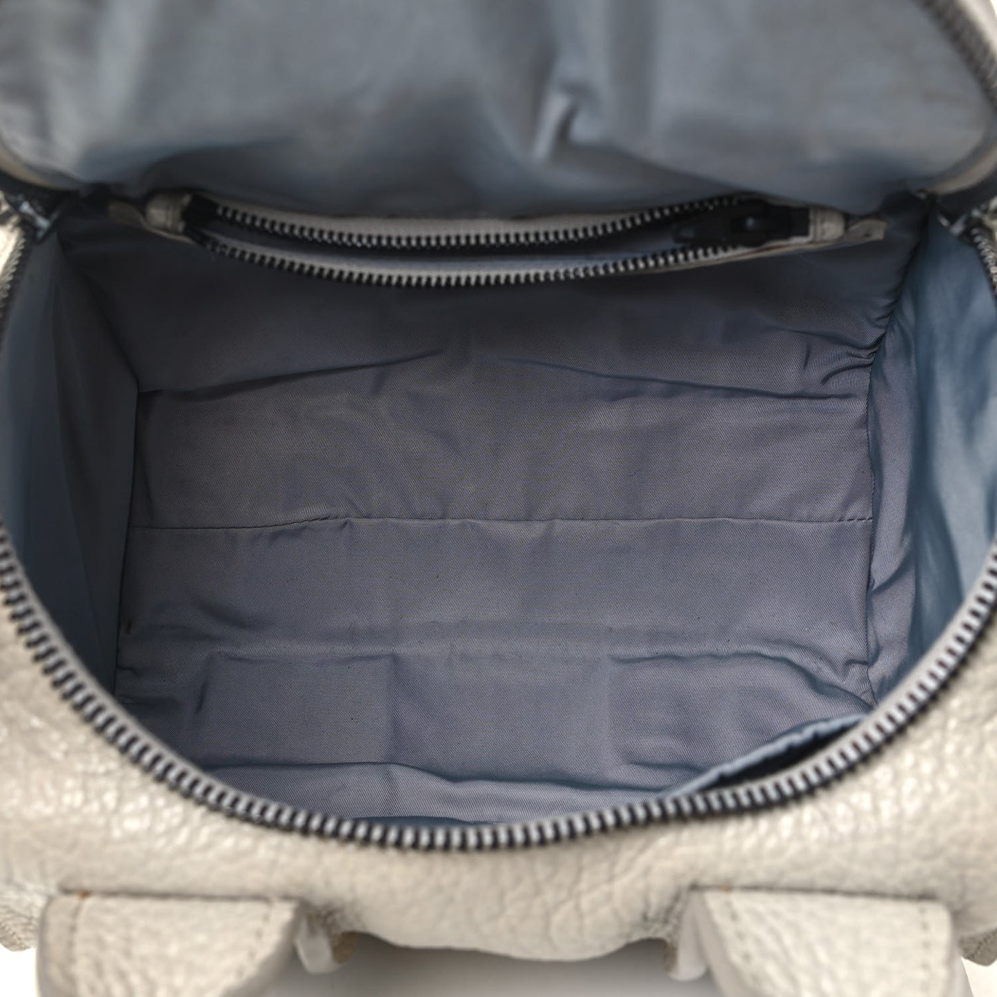 Pebbled Lambskin Inside Out Rocco Matte Black Hardware Chalk