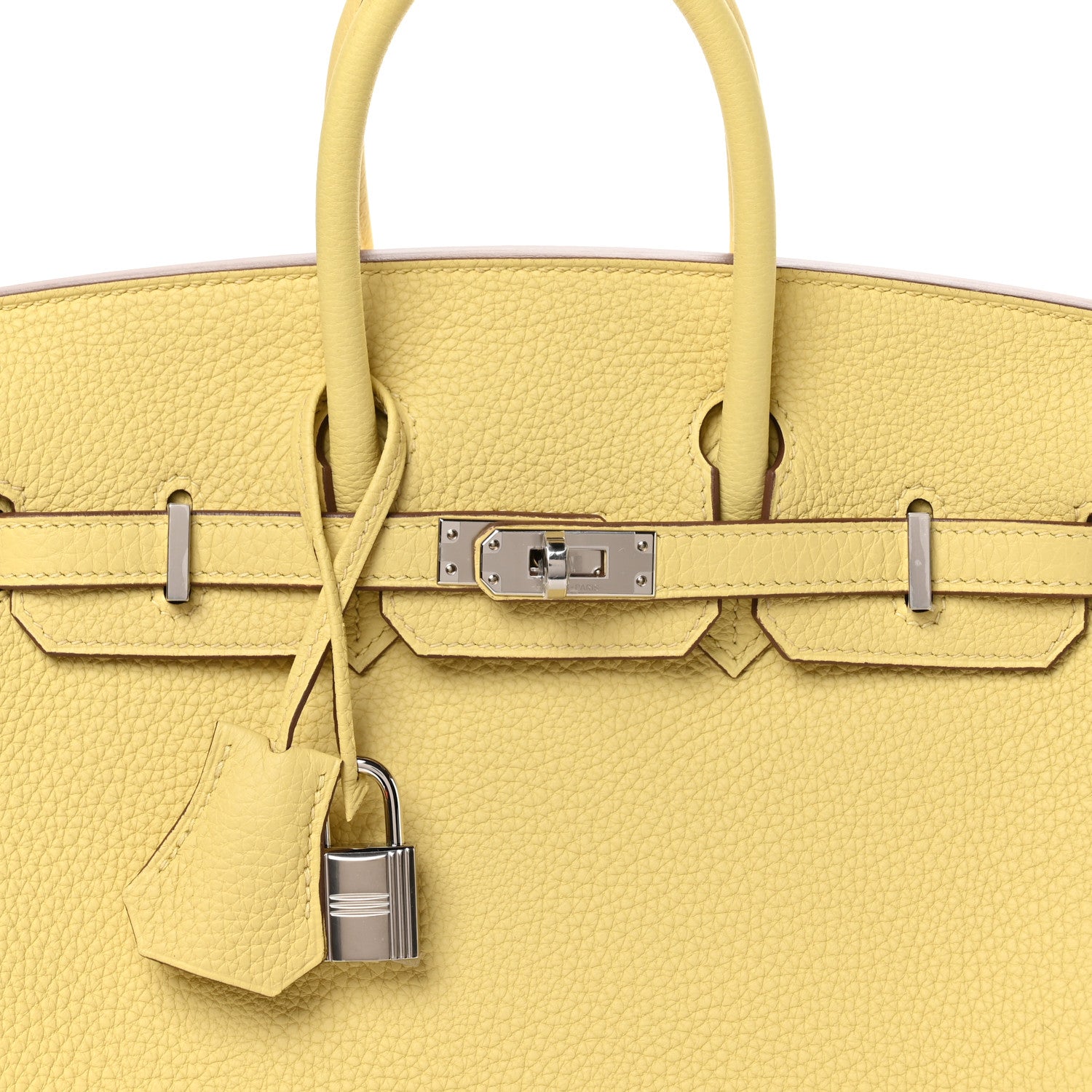 Hermes Togo Birkin 25 Jaune Poussin 8 of 11
