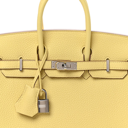Hermes Togo Birkin 25 Jaune Poussin 8 of 11