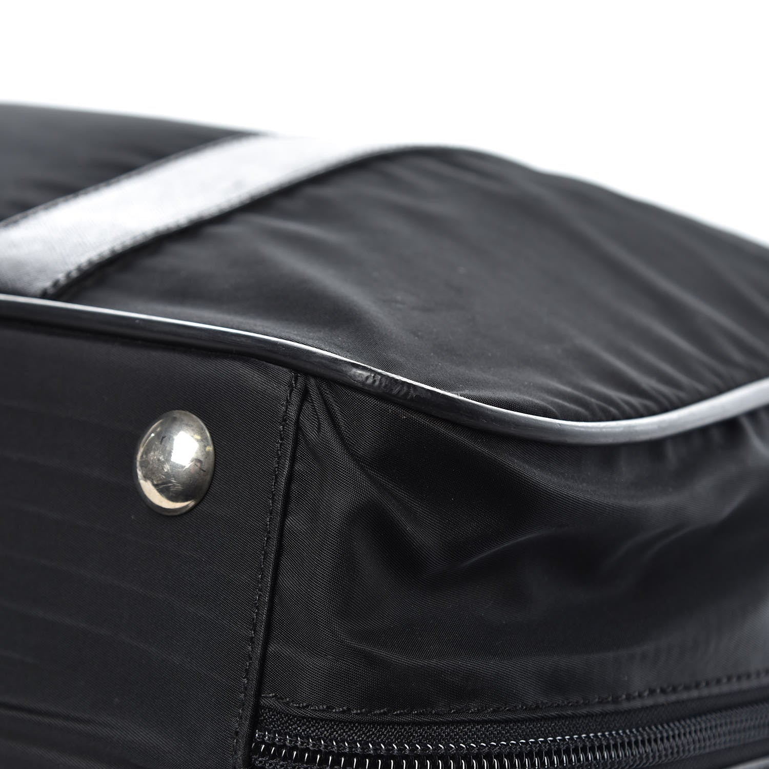 Prada Tessuto Nylon Saffiano Luggage Black 16 of 19