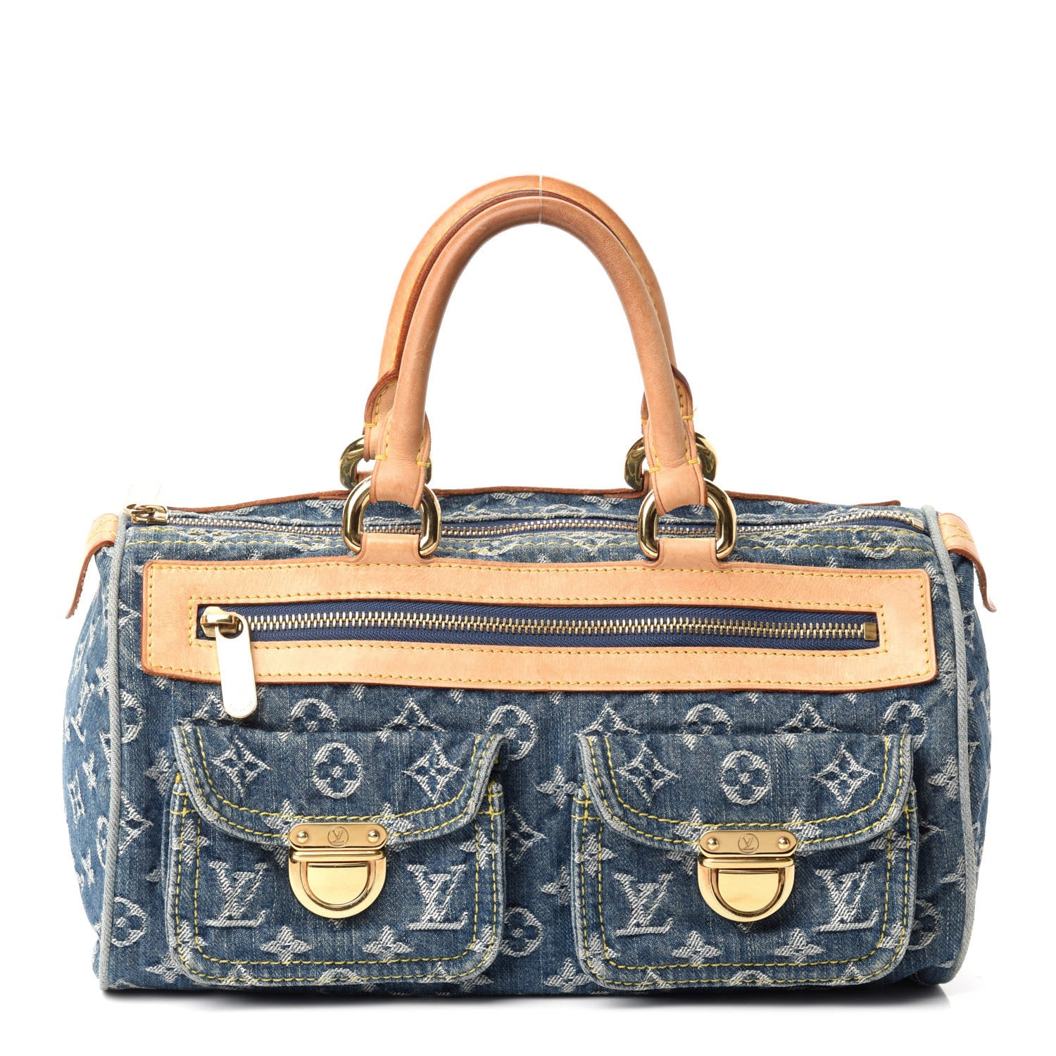 Louis Vuitton Monogram Denim Neo Speedy Blue 1 of 12