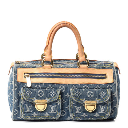 Louis Vuitton Monogram Denim Neo Speedy Blue 1 of 12