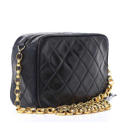 Chanel Lambskin Quilted Tassel Camera Case Black 3 of 17