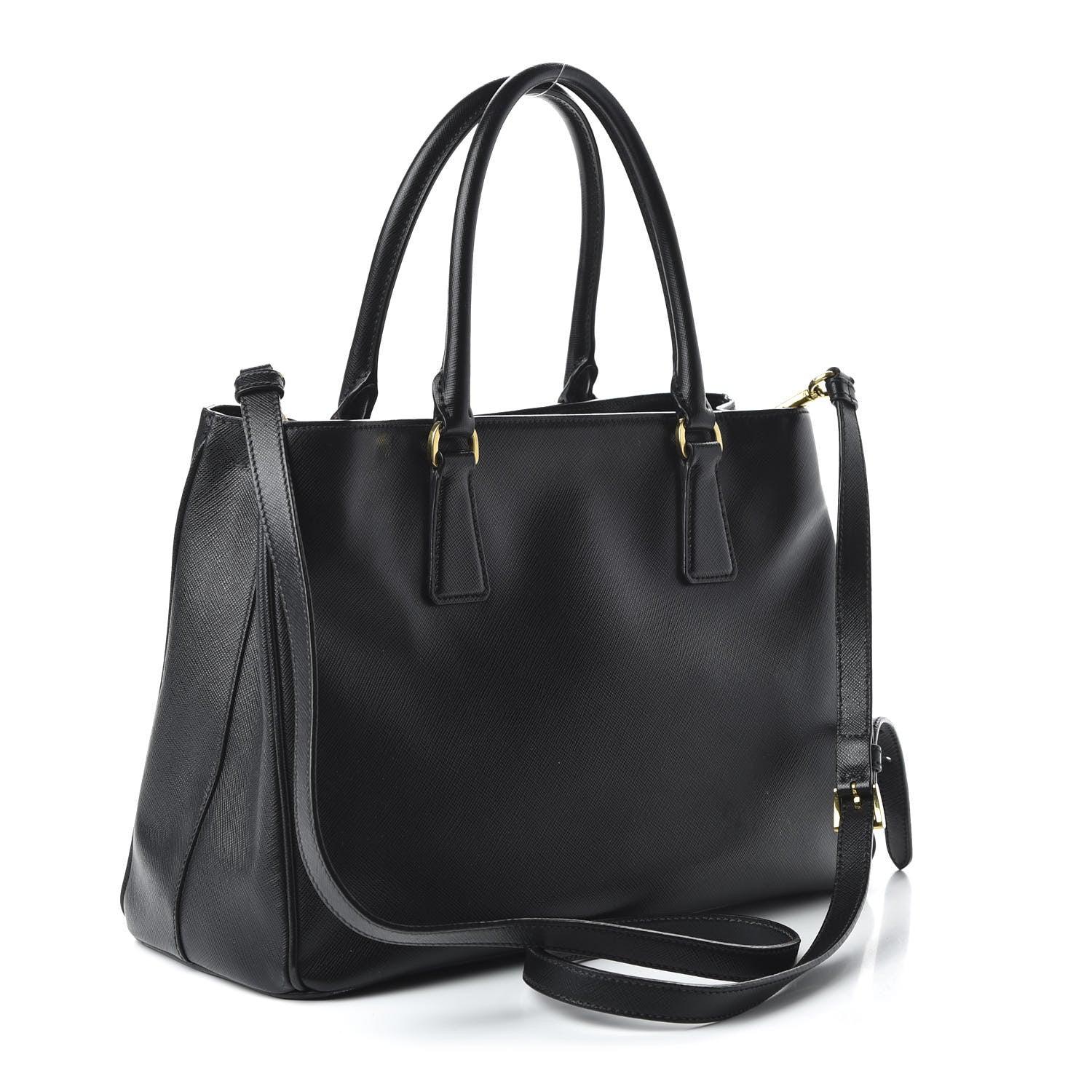 Prada Saffiano Lux Medium Tote Black 3 of 10