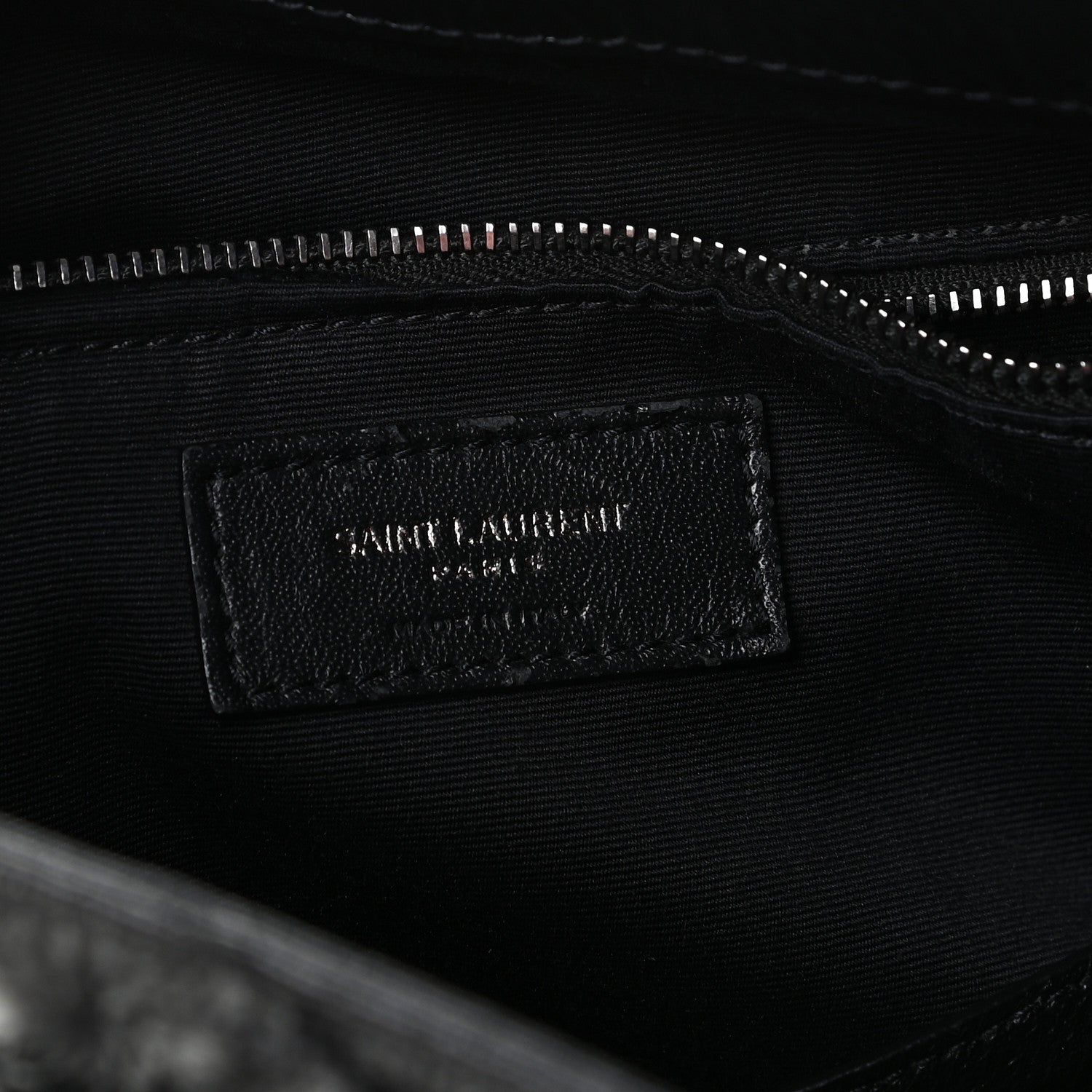 Saint Laurent Crinkled Calfskin Matelasse Monogram Niki Shoulder Bag Black 8 of 9