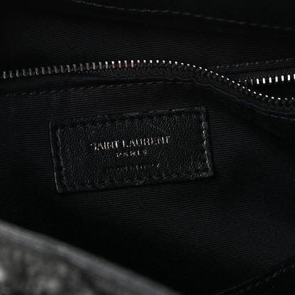 Saint Laurent Crinkled Calfskin Matelasse Monogram Niki Shoulder Bag Black 8 of 9