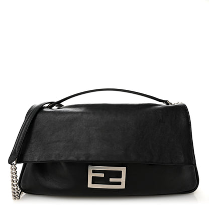 Fendi Vitello Grace Large Chain Baguette Black 1 of 10