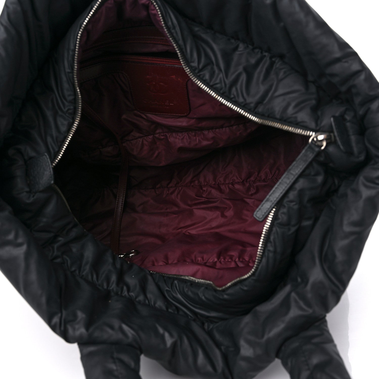 Chanel Nylon Quilted Large Coco Cocoon Tote Black 5 of 14