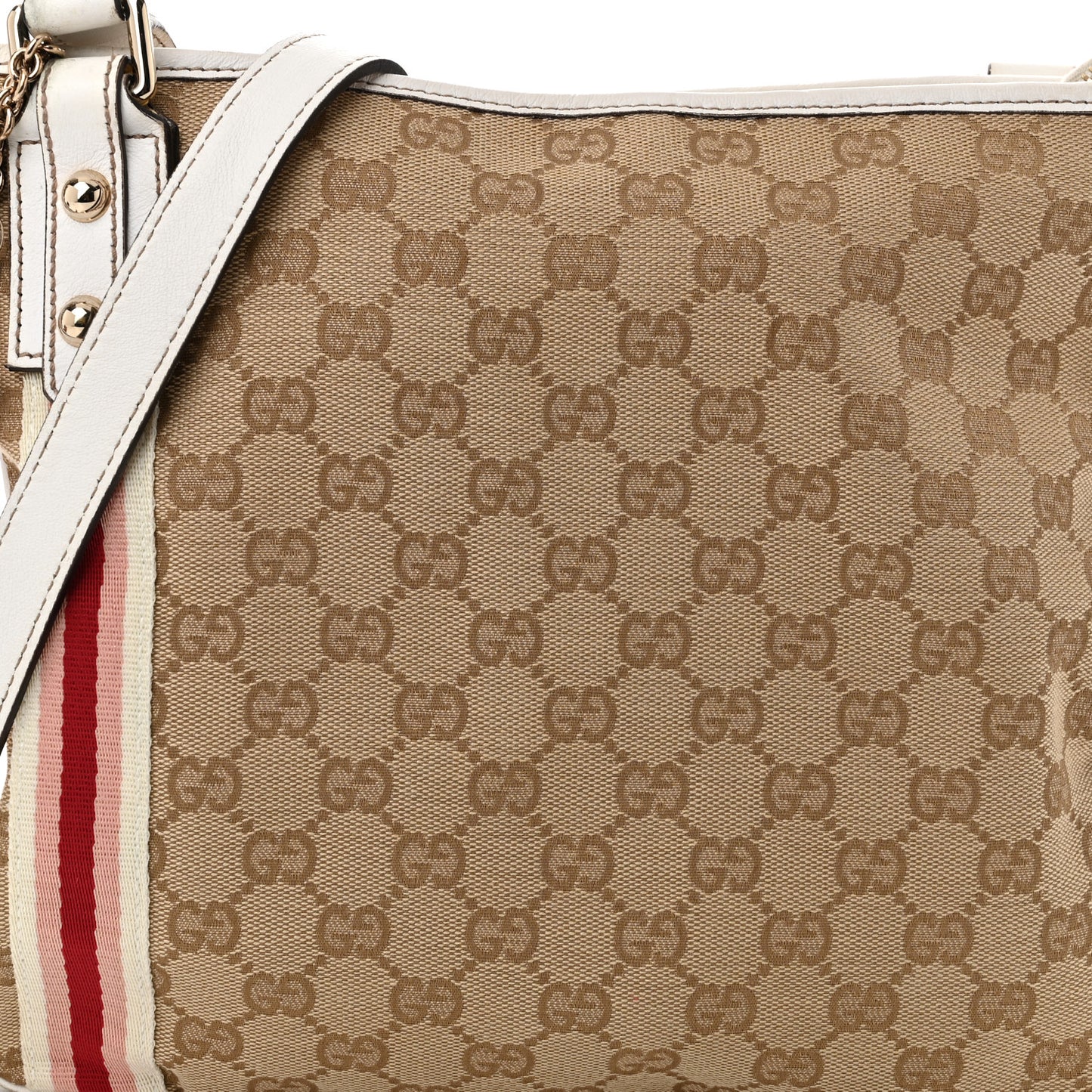 Monogram Web Jolicoeur Charms Messenger White
