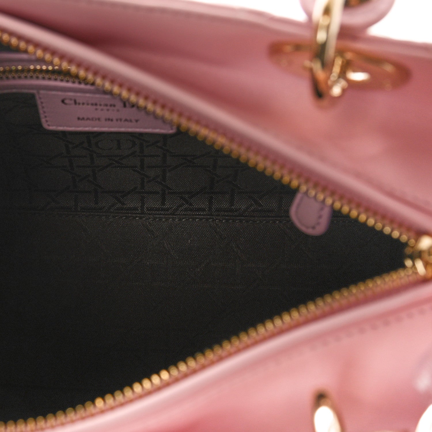 Christian Dior Lambskin Cannage Medium Lady Dior Light Pink 5 of 8