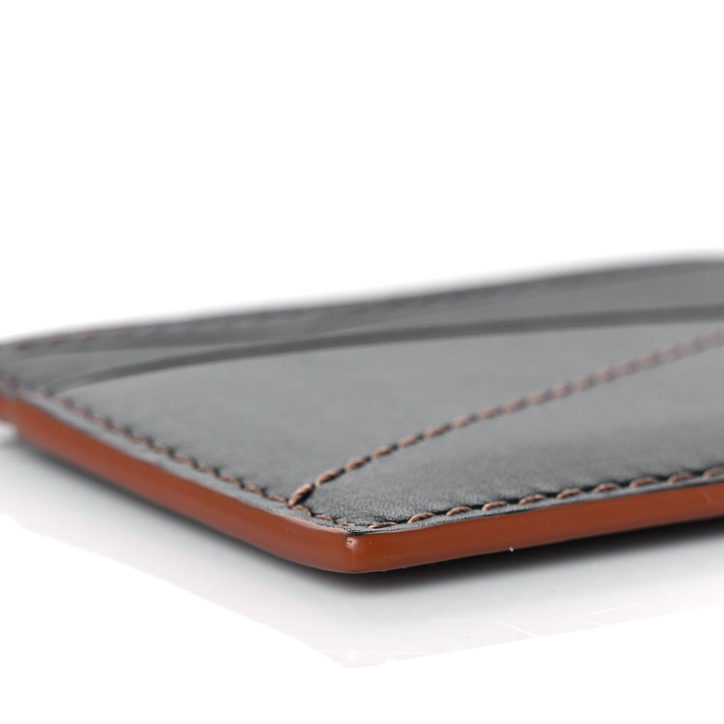 Calfskin Puzzle Card Holder Black