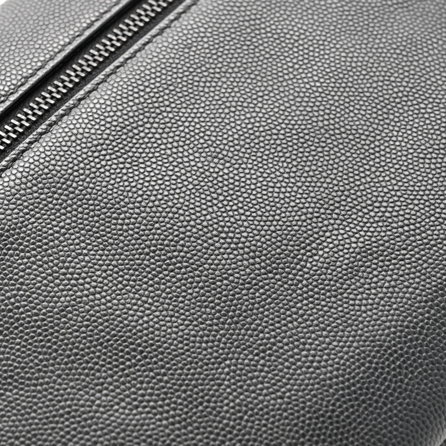 Saint Laurent Grain De Poudre West Hollywood Monogram Fold Over Clutch Black 9 of 9