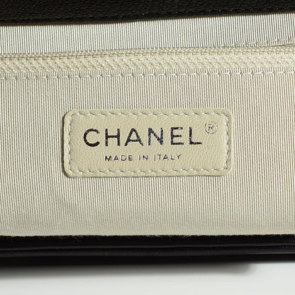 Chanel Washed Lambskin Quilted Medium Chain Around Messenger Black 6 of 8