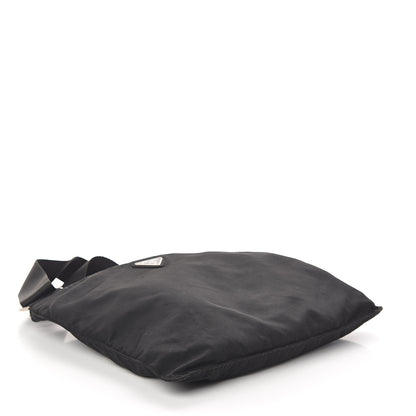 Prada Nylon Small Flat Messenger Bag Black 3 of 7