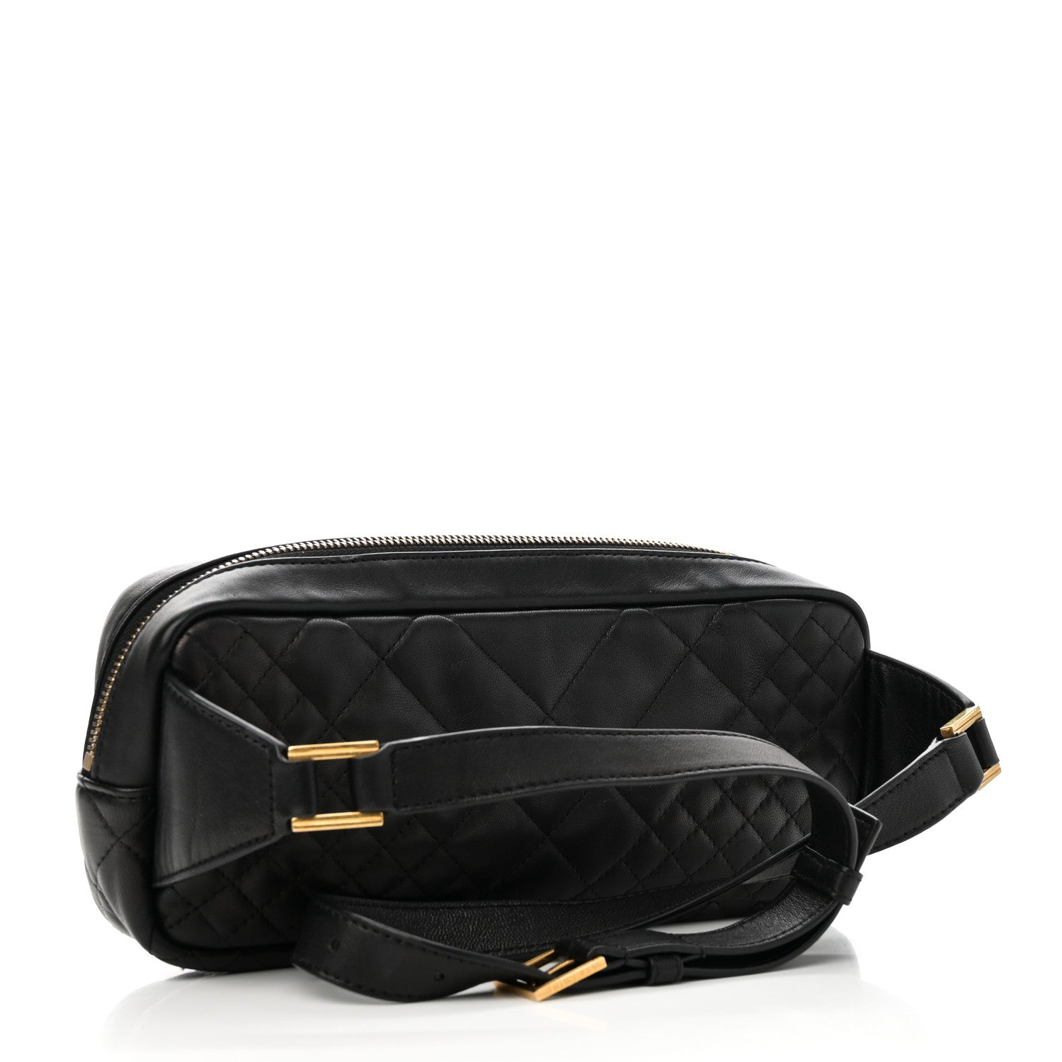 Versace Nappa Barocco Printed Quilted Vanitas Medea Belt Bag Black 3 of 9