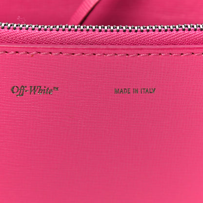 Off-White Saffiano Striped Mini Diag Binder Clip Bag Pink White 9 of 20