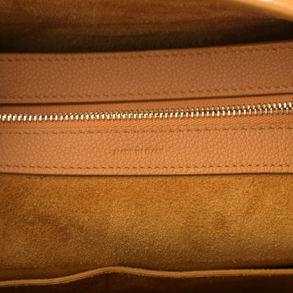 Celine Soft Grained Calfskin Small Belt Cabas Phantom Calendula 7 of 13