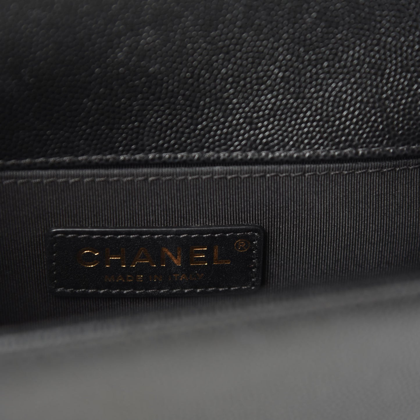 Caviar Quilted Small Boy Flap Black