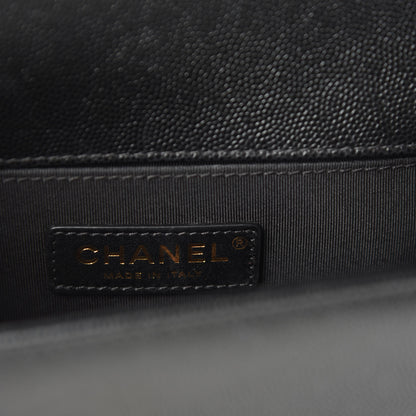 Chanel Caviar Quilted Small Boy Flap Black 9 of 12