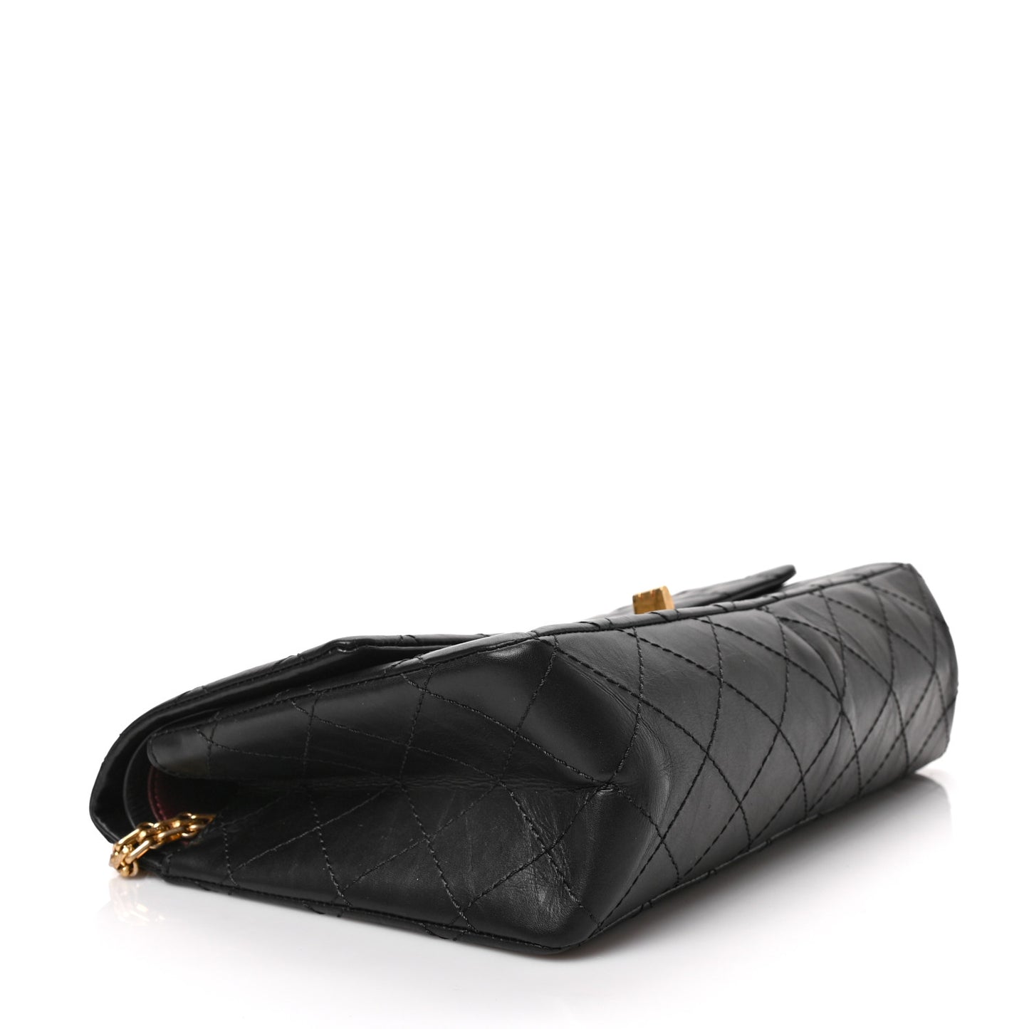 Aged Calfskin Quilted 2.55 Reissue 226 Flap Black