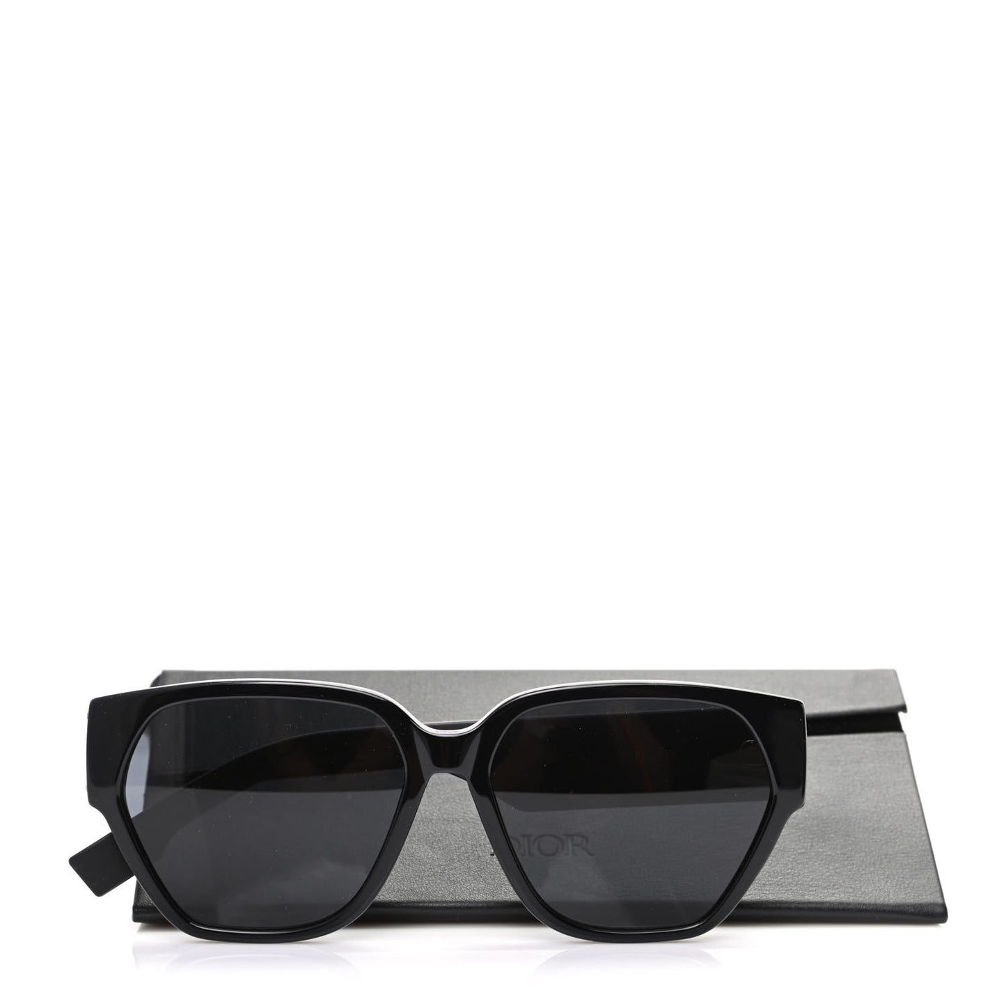 Acetate Square DiorID1 Sunglasses Black