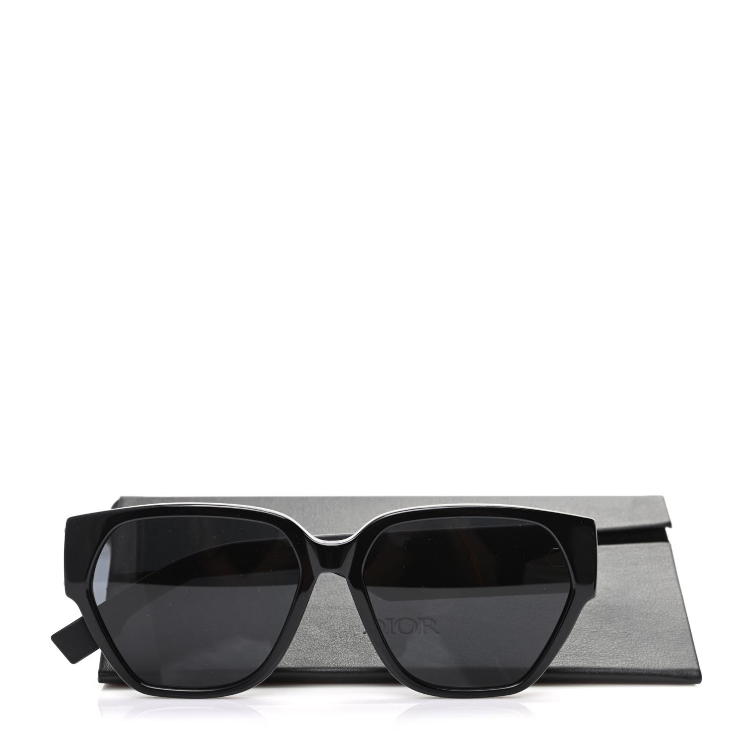Christian Dior Acetate Square DiorID1 Sunglasses Black 7 of 7
