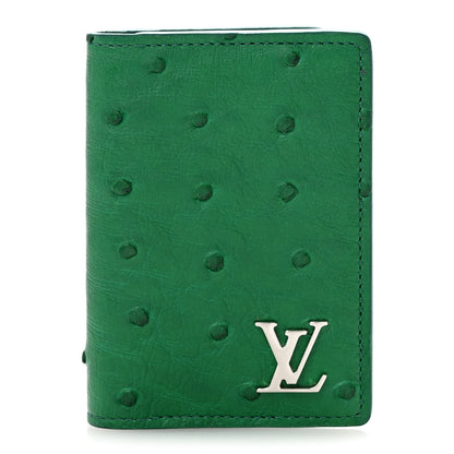 Louis Vuitton Ostrich Pocket Organizer Vert 1 of 7