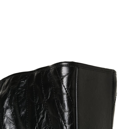 Saint Laurent Crinkled Calfskin Matelasse Monogram Large Niki Shopper Tote Black 13 of 16