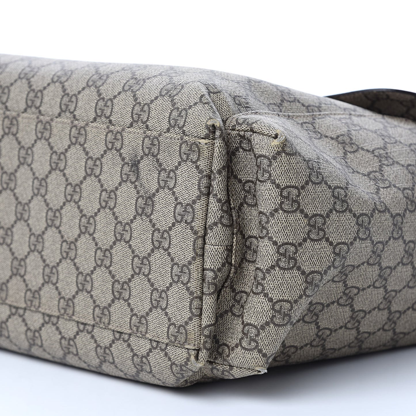 GG Plus Monogram Messenger Diaper Bag Dark Brown