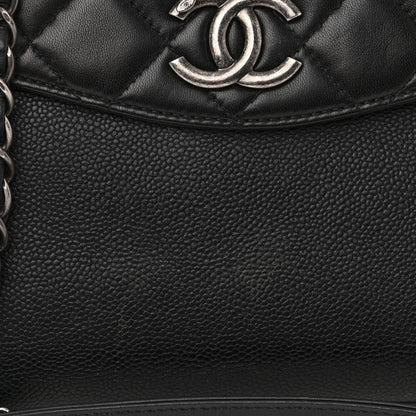 Chanel Caviar Lambskin Quilted Large Coco Break Shopping Bag Black 11 of 11