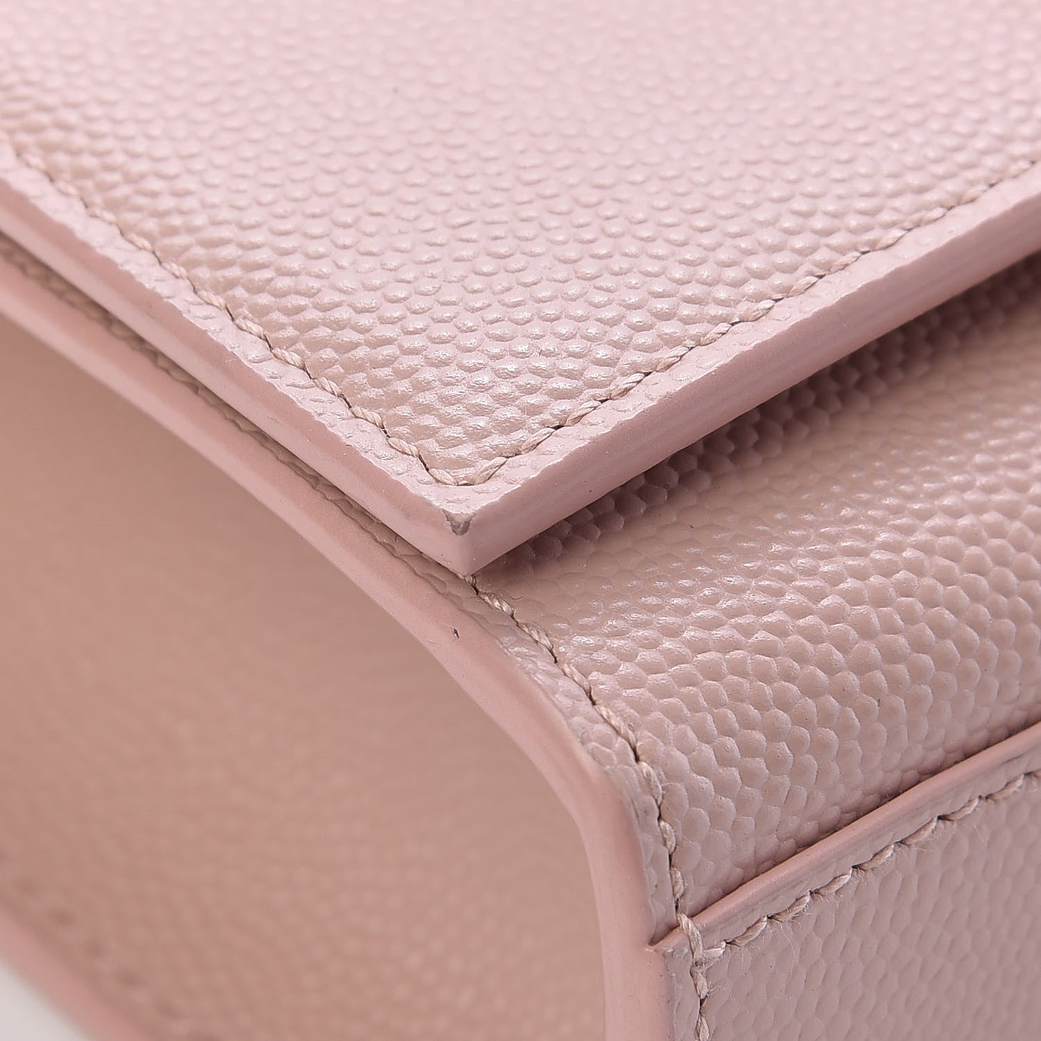 Saint Laurent Grain De Poudre Small Monogram Kate Satchel Pale Blush 12 of 14