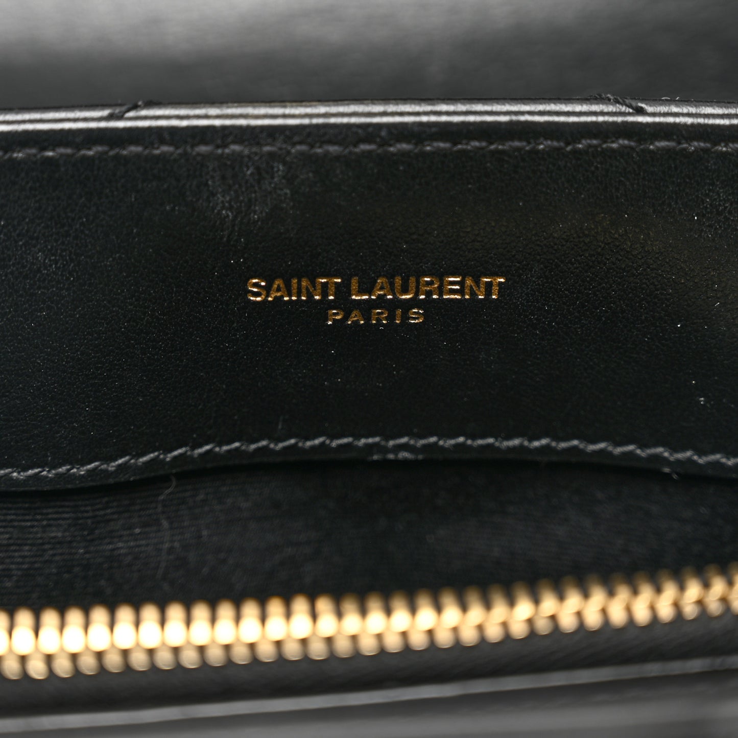 Calfskin Y Quilted Monogram Small Loulou Chain Satchel Black