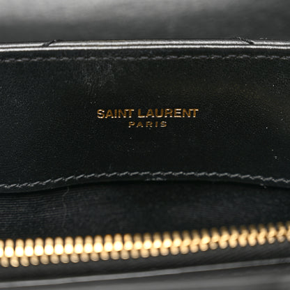 Saint Laurent Calfskin Y Quilted Monogram Small Loulou Chain Satchel Black 8 of 11