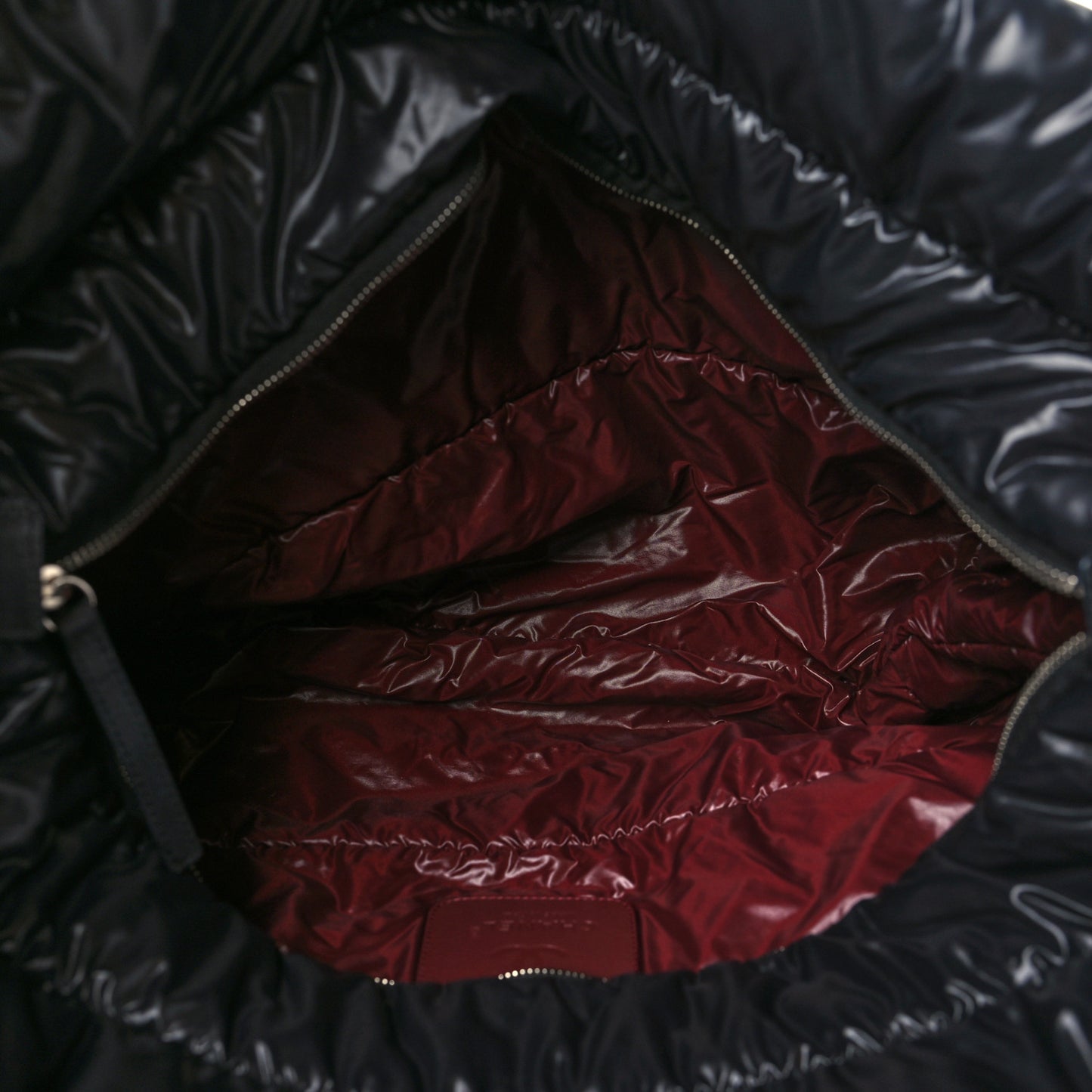 Nylon Quilted Large Coco Cocoon Tote Black