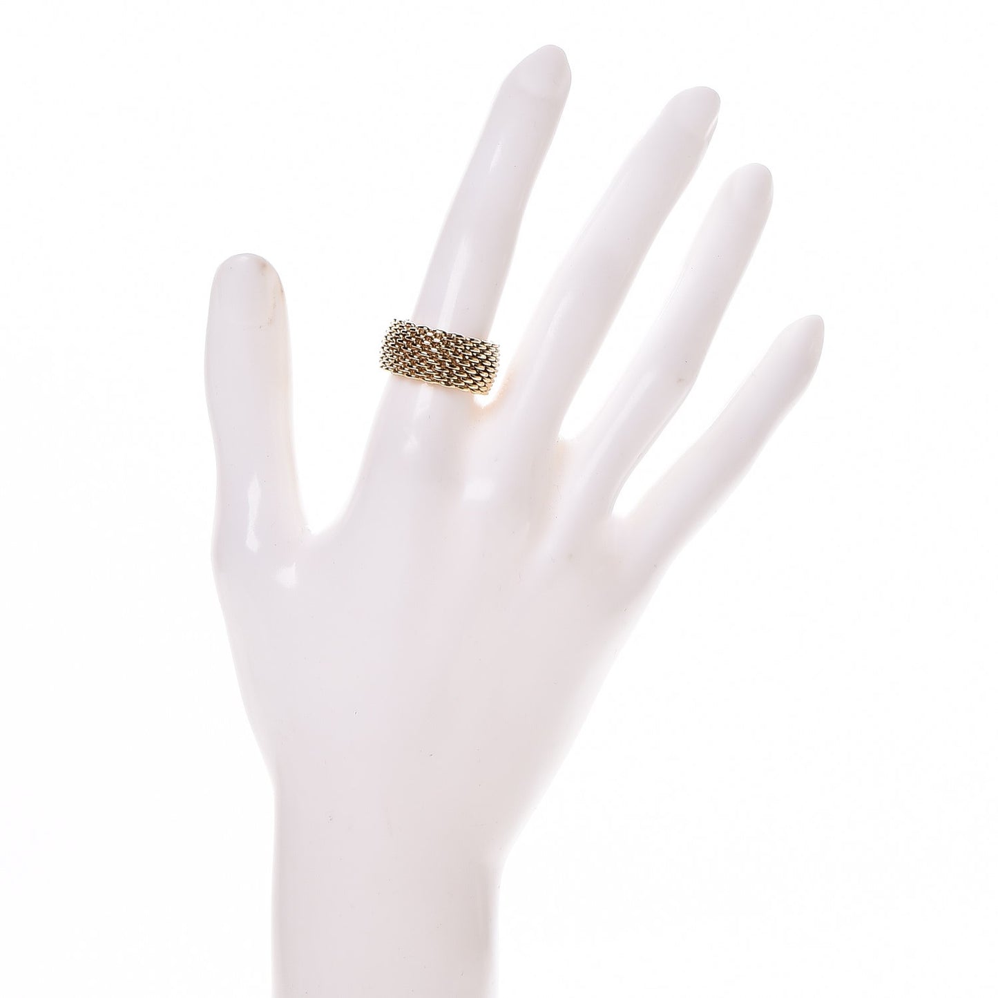 18K Yellow Gold Wide Somerset Ring 6