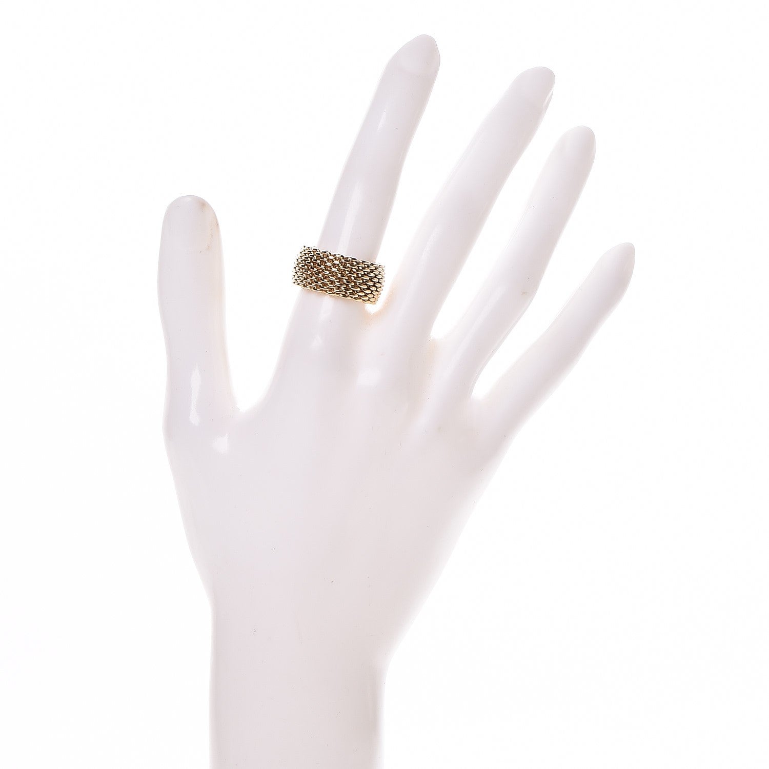 Tiffany 18K Yellow Gold Wide Somerset Ring 6 2 of 4