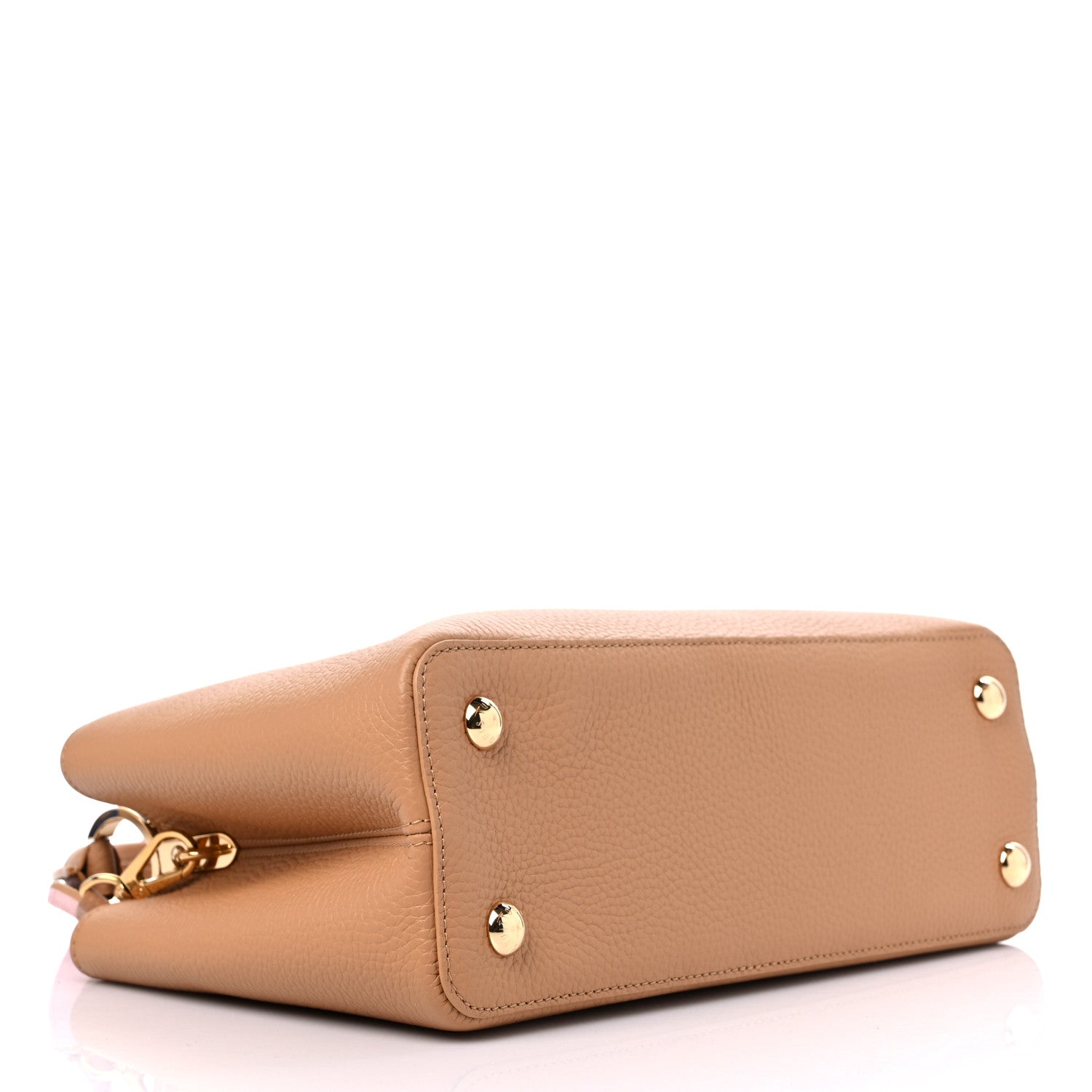 Louis Vuitton Taurillon Capucines MM Arizona Beige Poudre Jasmine Pink 4 of 8