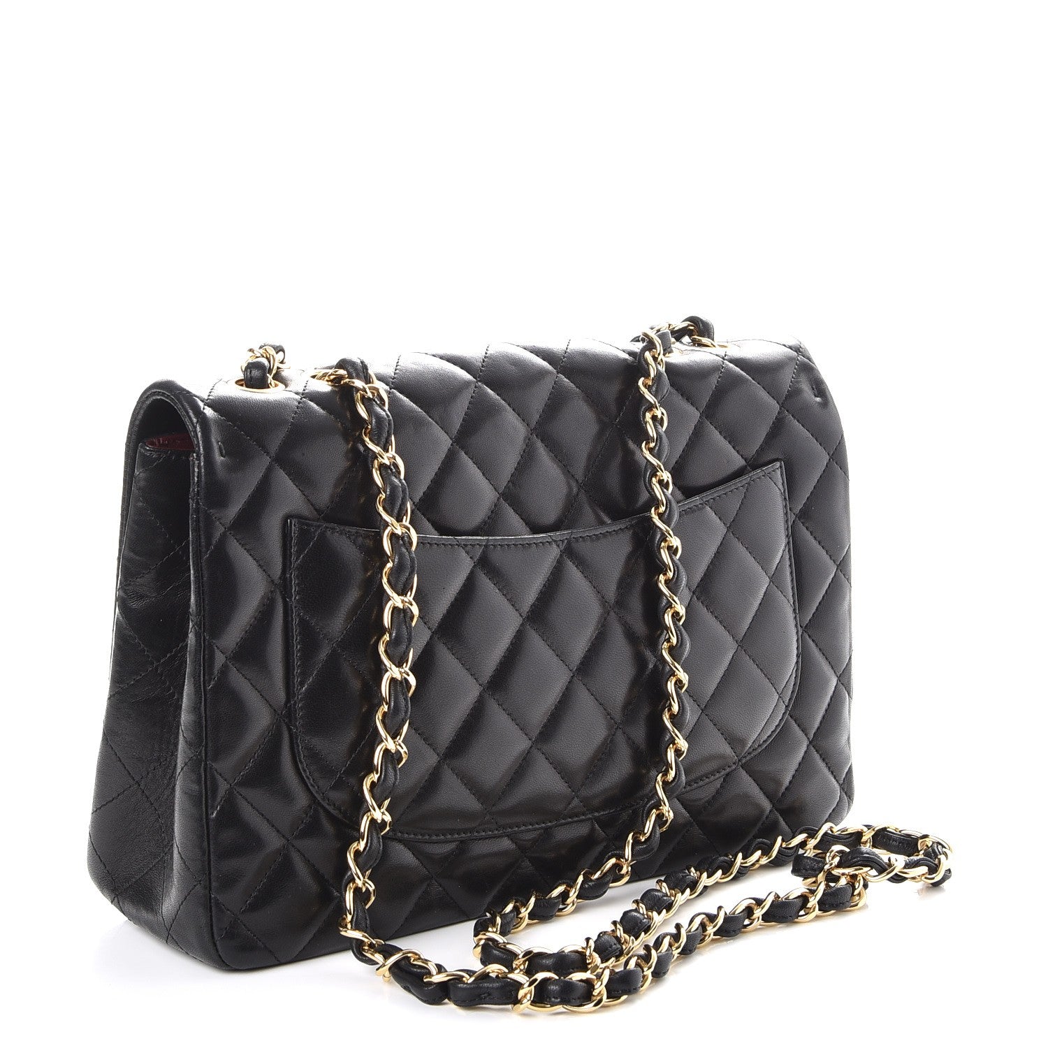Chanel Lambskin Quilted Jumbo Single Flap Black 3 of 7