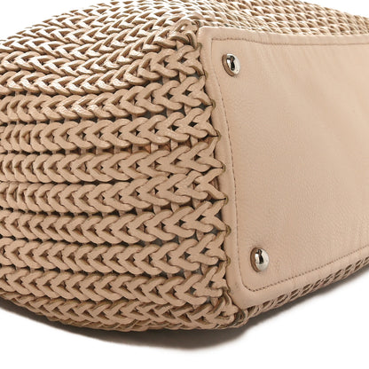 Chanel Caviar Braided Small CC Tote Beige 8 of 10