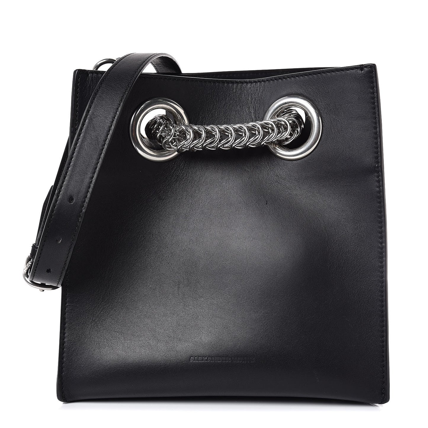 Smooth Calfskin Genesis Box Chain Bag Black
