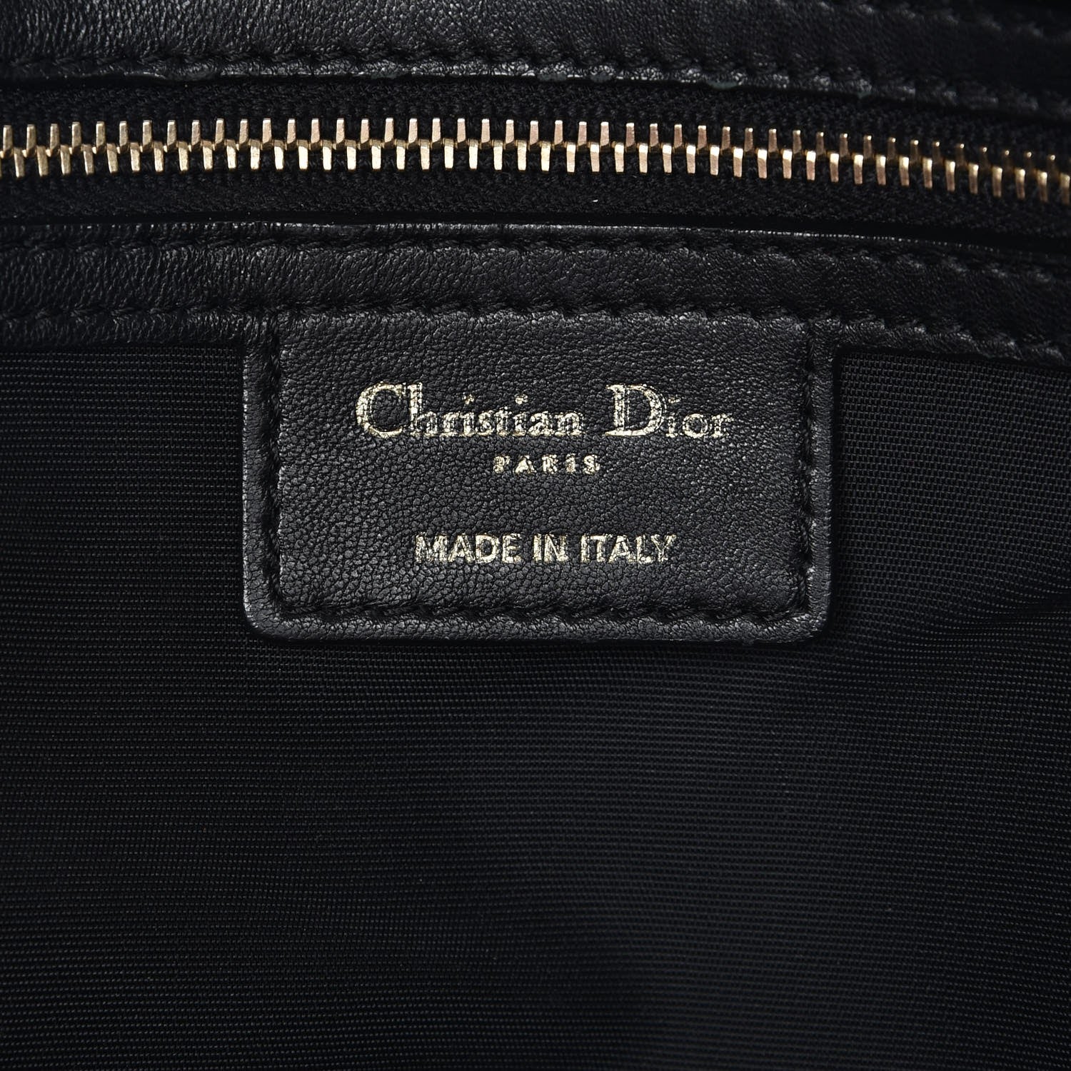 Christian Dior Lambskin Cannage Medium Delidior Flap Bag Black 6 of 7