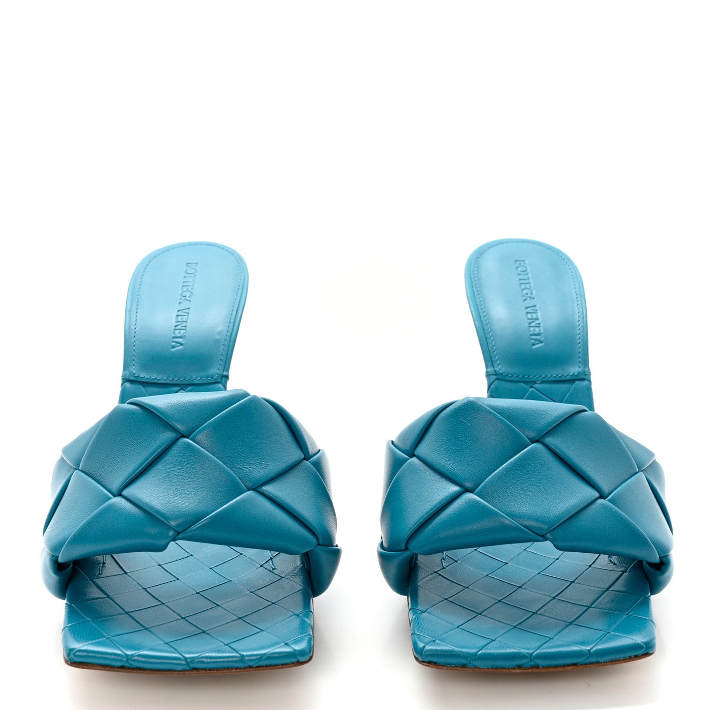 Nappa Maxi Intrecciato Lido 90mm Mule Sandals 39.5 Blaster