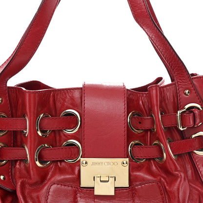 Jimmy Choo Calfskin Ramona Tote Red 7 of 12