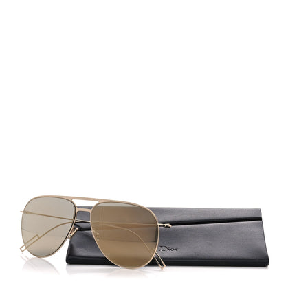 Christian Dior Homme Mens Aviator Sunglasses Gold 10 of 10