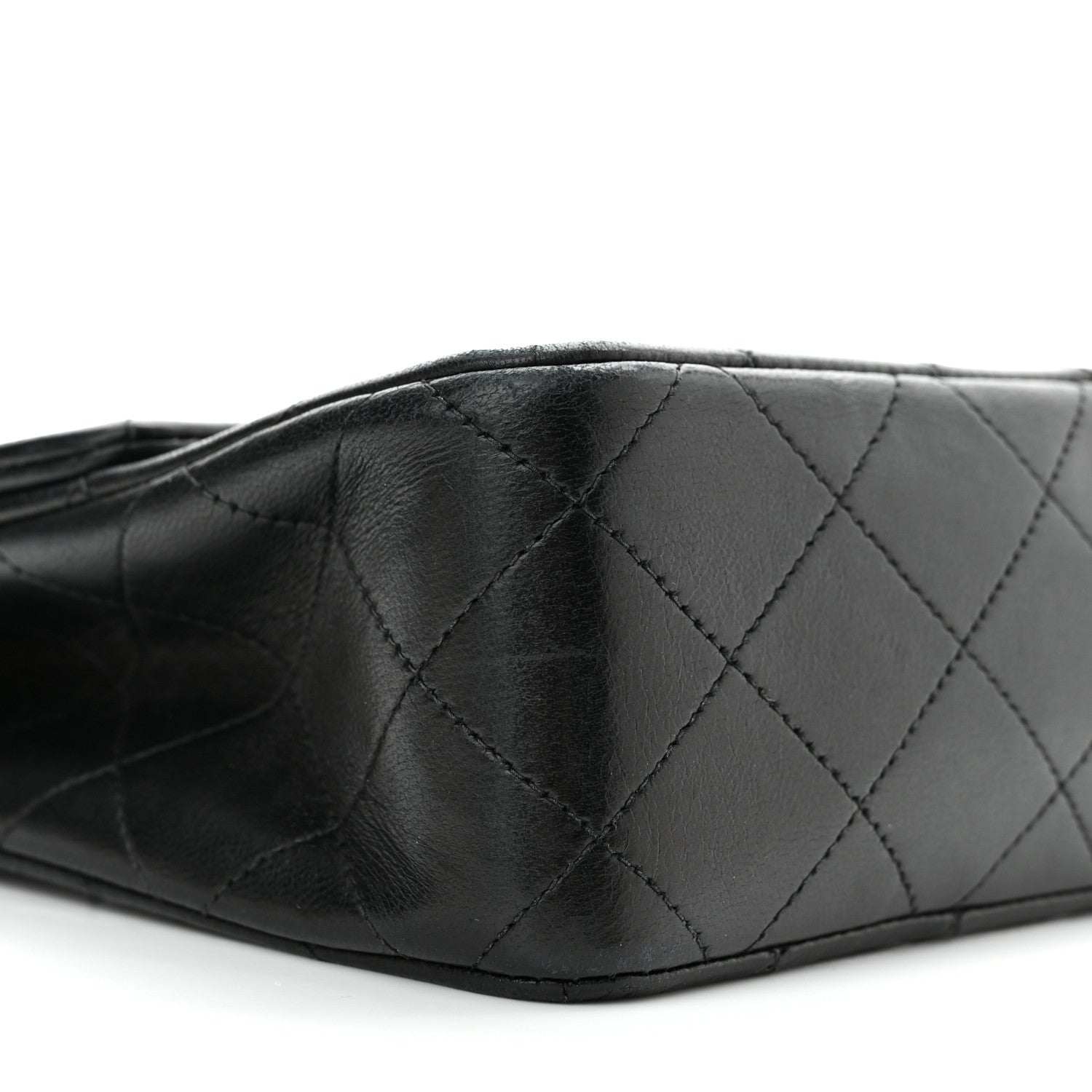 Chanel Lambskin Quilted Mini Square Flap Bag Black 7 of 10