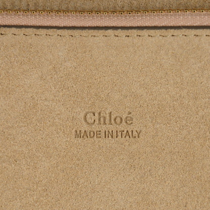 Chloe Suede Calfskin Medium Faye Shoulder Bag Silver Blue 6 of 8