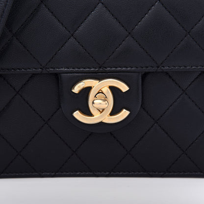Chanel Goatskin Quilted Chic Pearls Flap Black 10 of 11