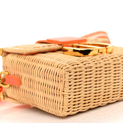 Christian Dior Wicker Oblique 30 Montaigne Box Bag Fluorescent Orange 9 of 11