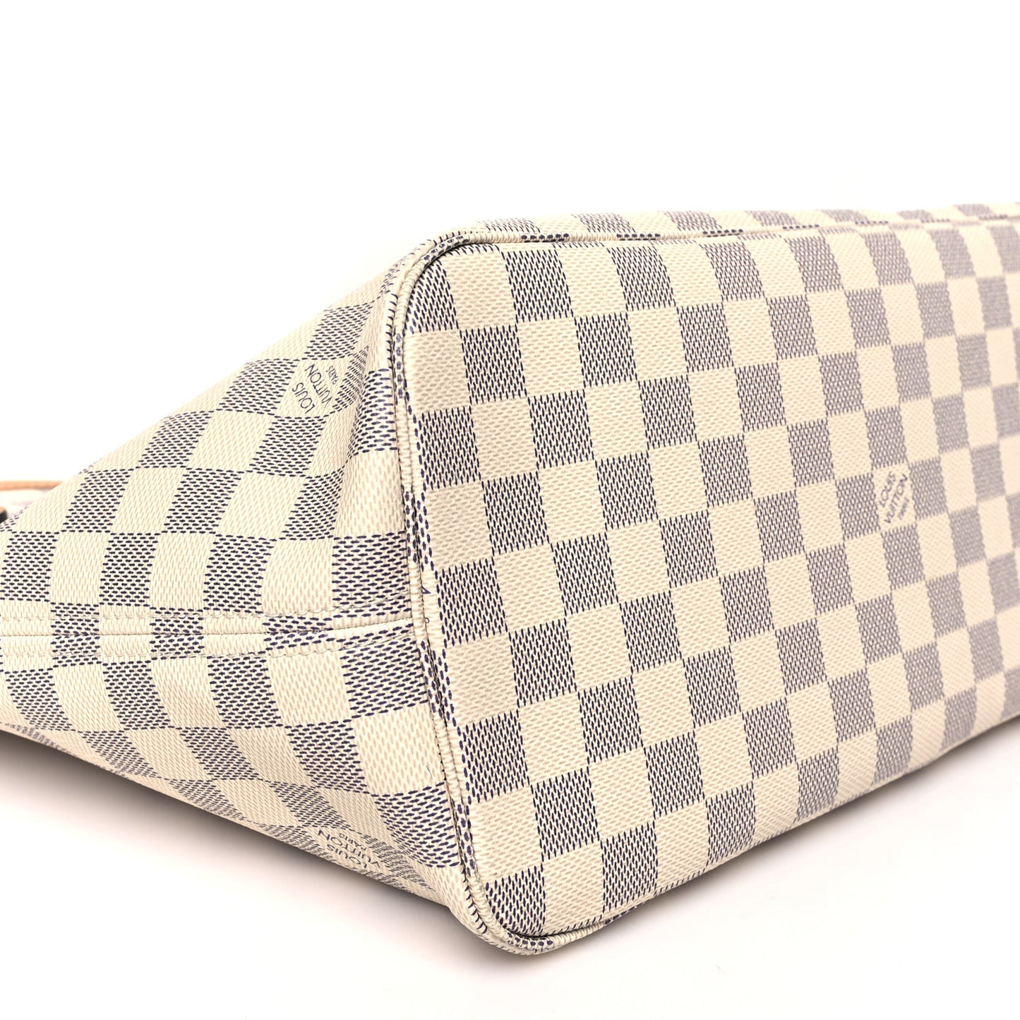 Damier Azur Braided Neverfull MM Orange